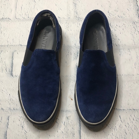 Lanvin Other - 🔹Lanvin Slip On Blue Suede Shoes